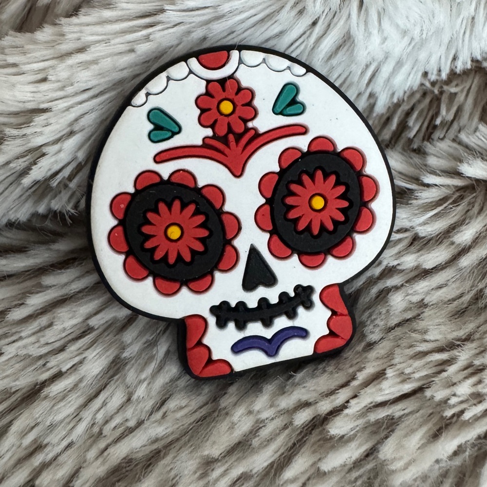 Sugar Skull Shoe Charm 5/$20